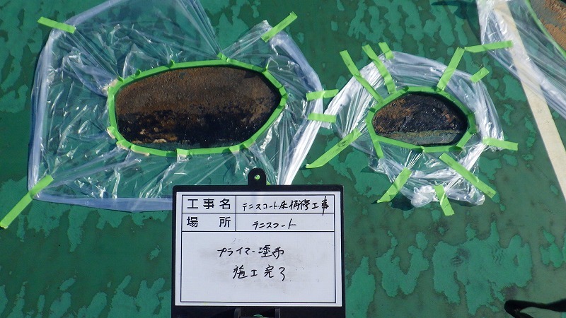 【現場レポート】テニスコート床補修_d0176793_07041473.jpg
