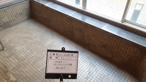 【現場レポート】タイル目地詰め作業_d0176793_11405916.jpg