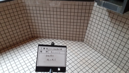 【現場レポート】タイル目地詰め作業_d0176793_11412337.jpg