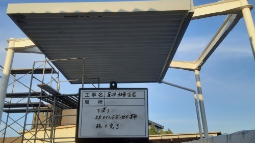 【現場レポート】給油所鉄骨塗装工事_d0176793_16254430.jpg
