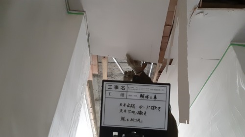 【現場レポート】天井ボード新設工事_d0176793_16573359.jpg