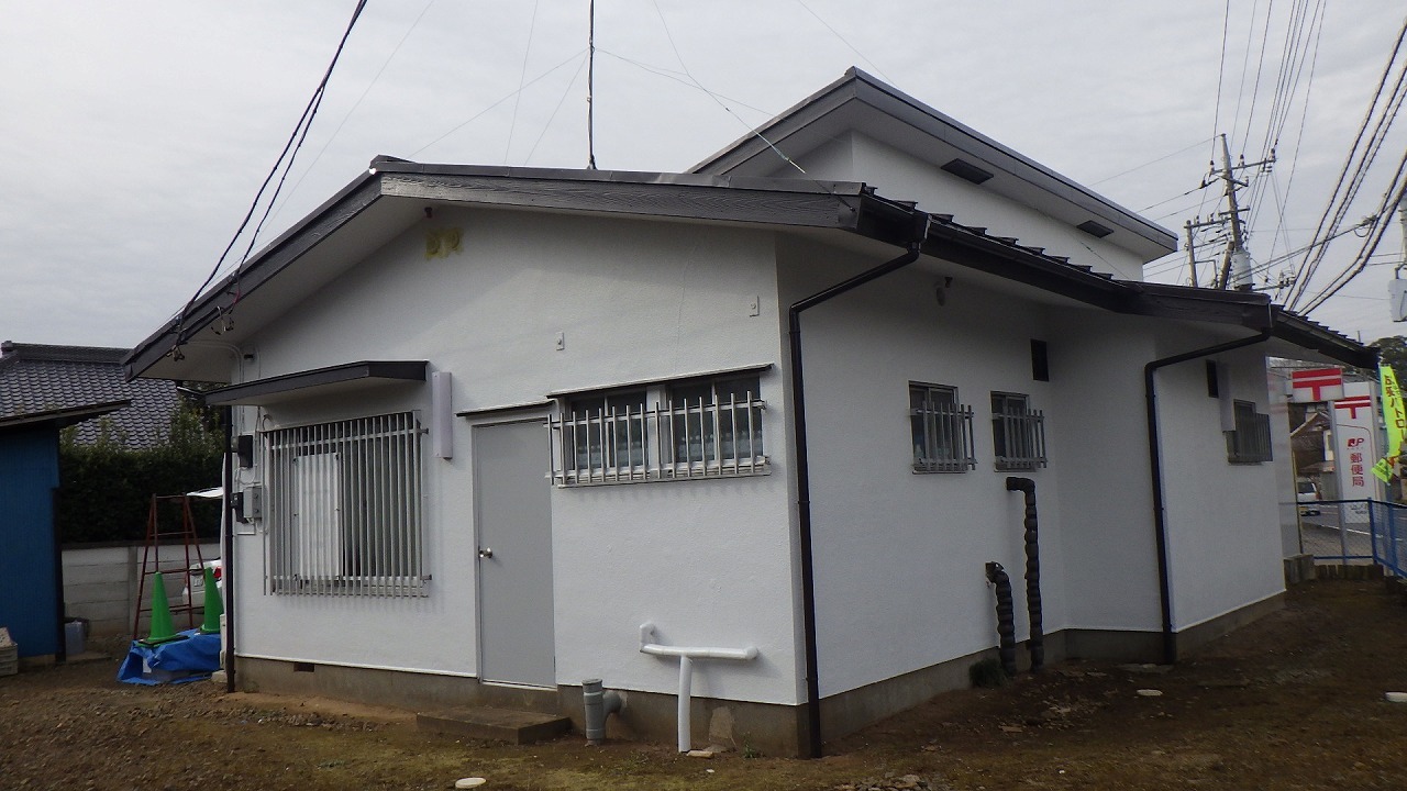 【現場レポート】郵便局外壁塗装作業(総集編)_d0176793_18254629.jpg