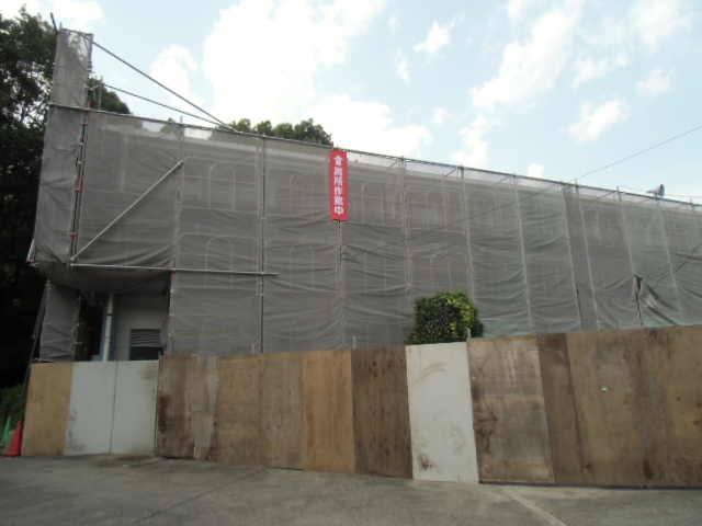 【現場レポート】　大子清流高校農業管理実習室棟耐震補強工事_d0176793_1881786.jpg