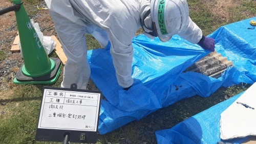 【公共工事】渡り廊下改修工事①_d0176793_19491820.jpg